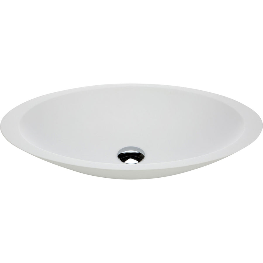 Bahama Solid Surface Above Counter Basin, Matte White - Pilbara Bathroom Warehouse Perth and regional Western Australia