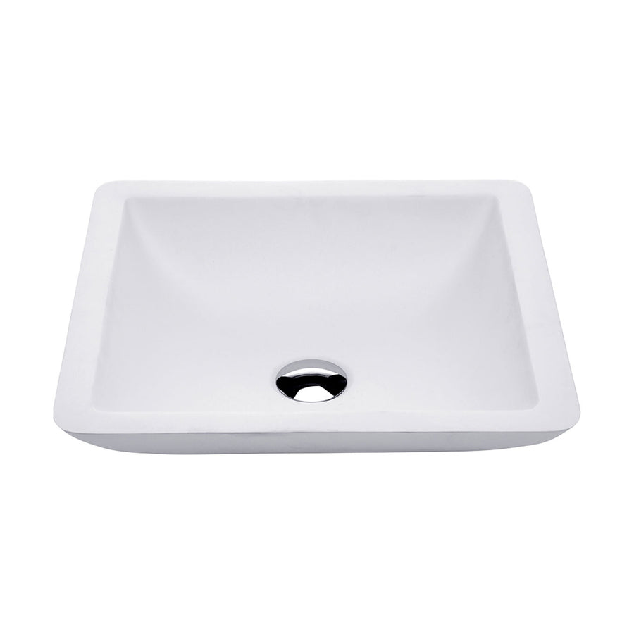 Classique 420 Solid Surface Above Counter Basin, Matte White - Pilbara Bathroom Warehouse Perth and regional Western Australia