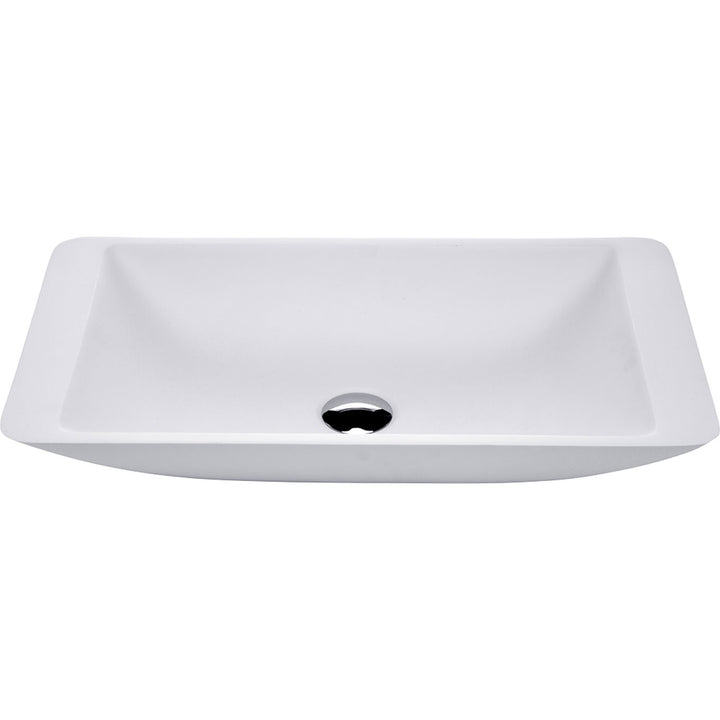 Classique 600 Solid Surface Above Counter Basin, Matte White - Pilbara Bathroom Warehouse Perth and regional Western Australia
