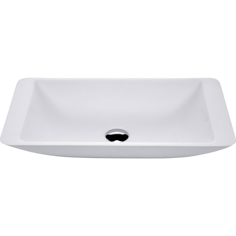 Classique 600 Solid Surface Above Counter Basin, Matte White - Pilbara Bathroom Warehouse Perth and regional Western Australia