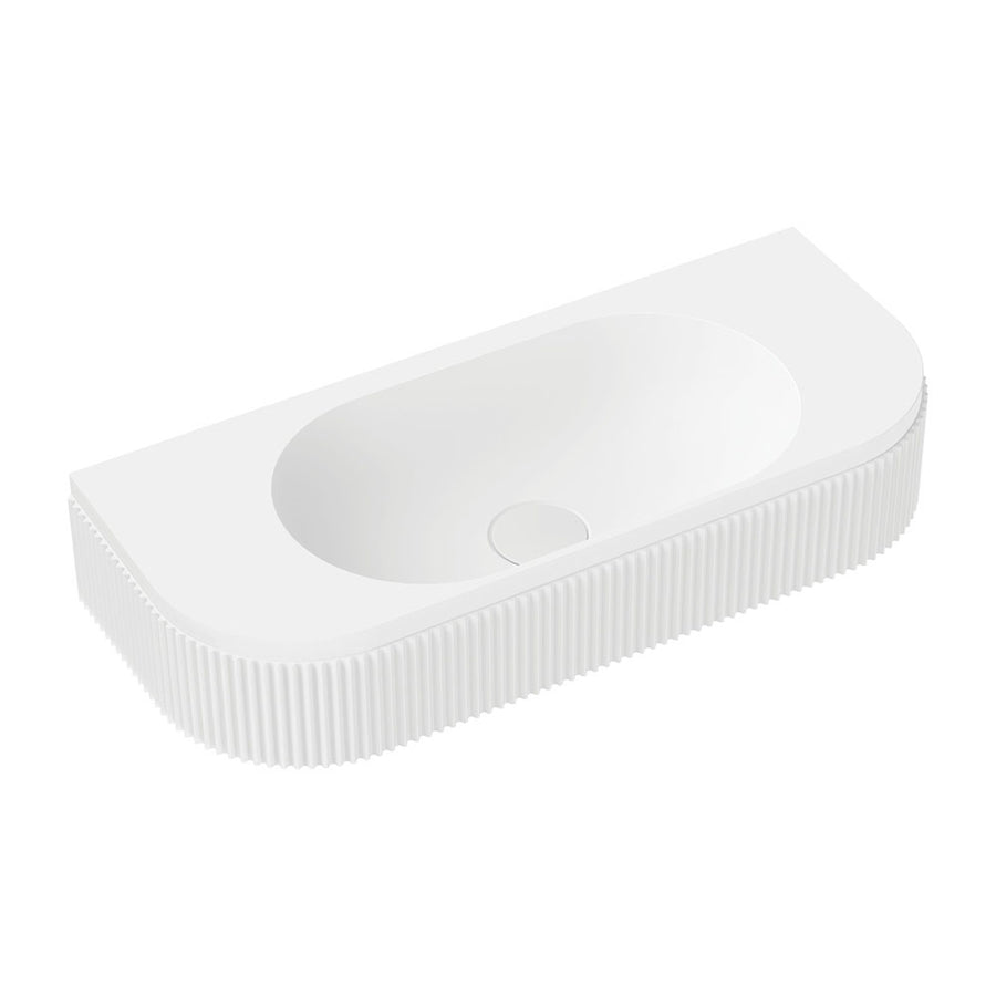 Minka Solid Surface Wall Basin, No Tap Hole - Pilbara Bathroom Warehouse Perth and regional Western Australia