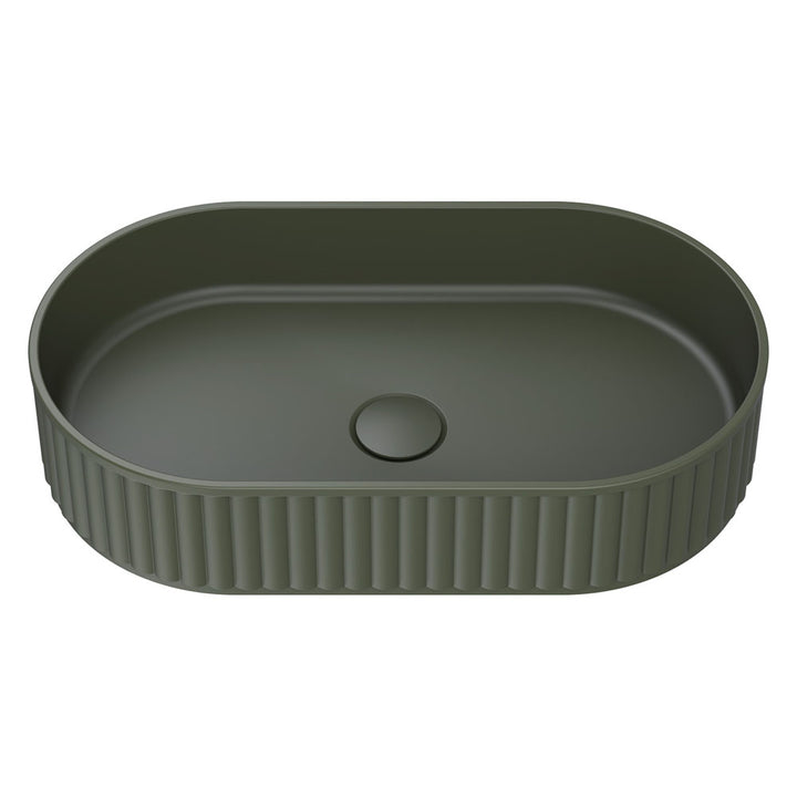 Minka Pill Solid Surface Above Counter Basin, Forest - Pilbara Bathroom Warehouse Perth and regional Western Australia