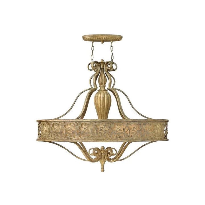 Carabel Chandelier E27 in Brushed Champagne (3Lt/6Lt)