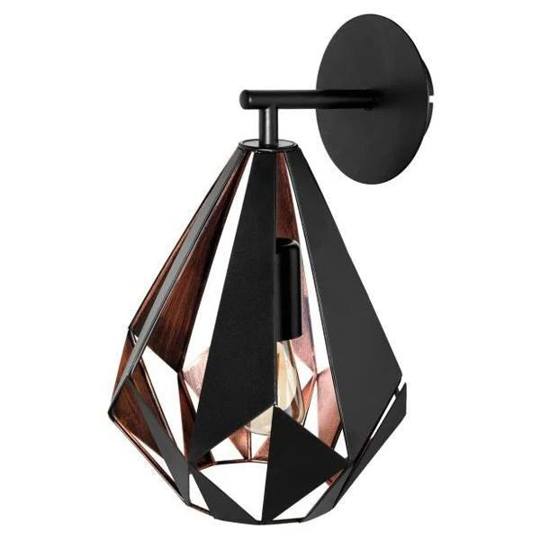 Carlton 1 Indoor Wall Light in Copper and Black