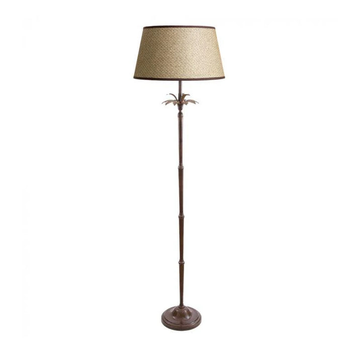 Casablanca Floor Lamp in Brown, Silver, or White