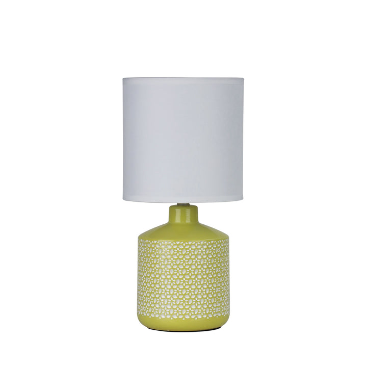 Celia Ceramic Table Lamp with Fabric Shade
