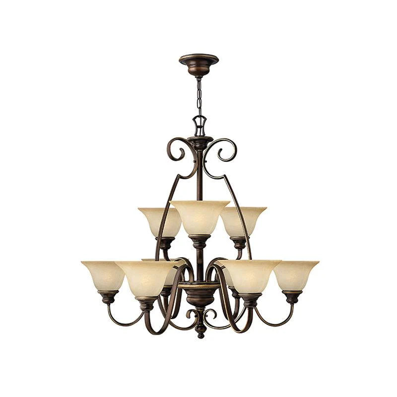 Cello Chandelier in Antique Bronze (6Lt/9Lt/15Lt)