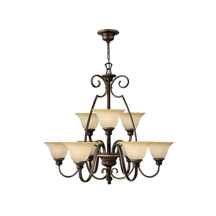 Cello Chandelier in Antique Bronze (6Lt/9Lt/15Lt)