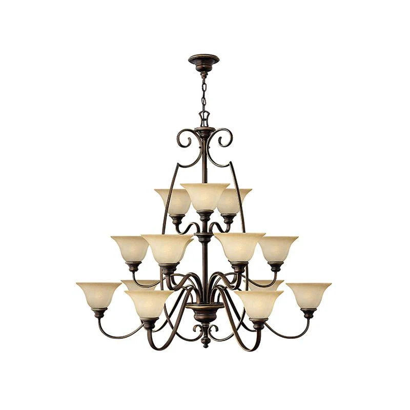 Cello Chandelier in Antique Bronze (6Lt/9Lt/15Lt)