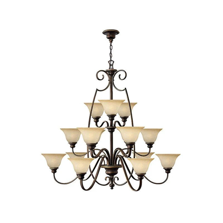 Cello Chandelier in Antique Bronze (6Lt/9Lt/15Lt)