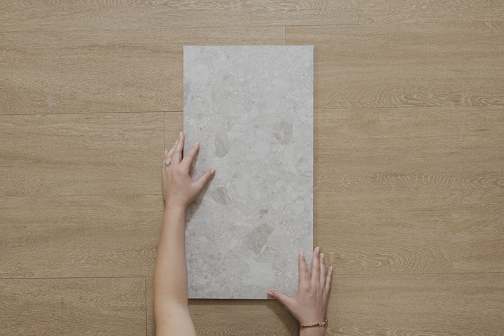 Ceppo White 297x600 Porcelain Tiles – Stylish Terrazzo Look for Modern Interiors