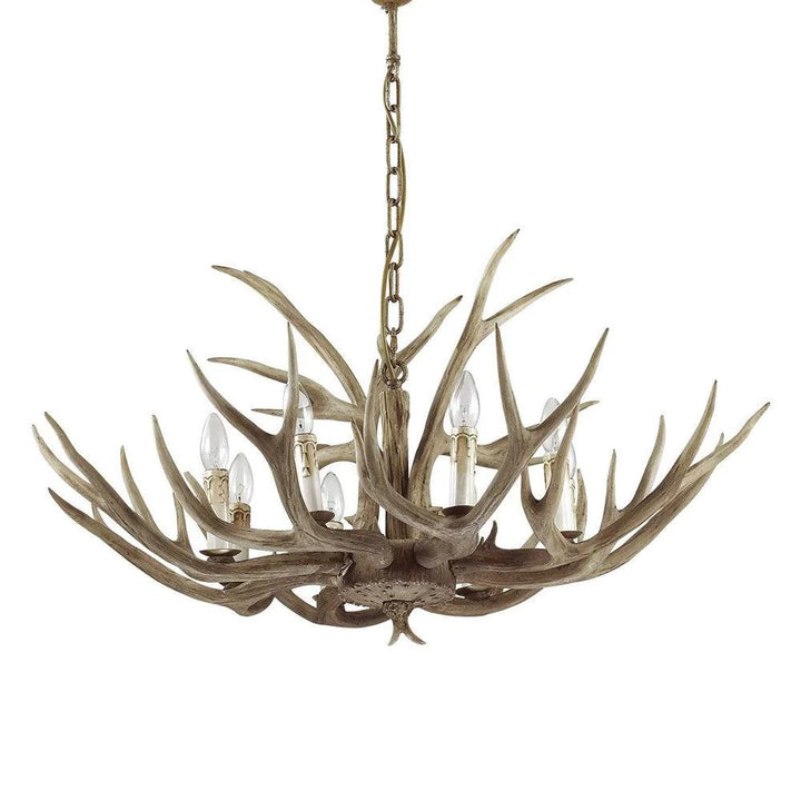 Chalet 8Lt Chandelier in Beige