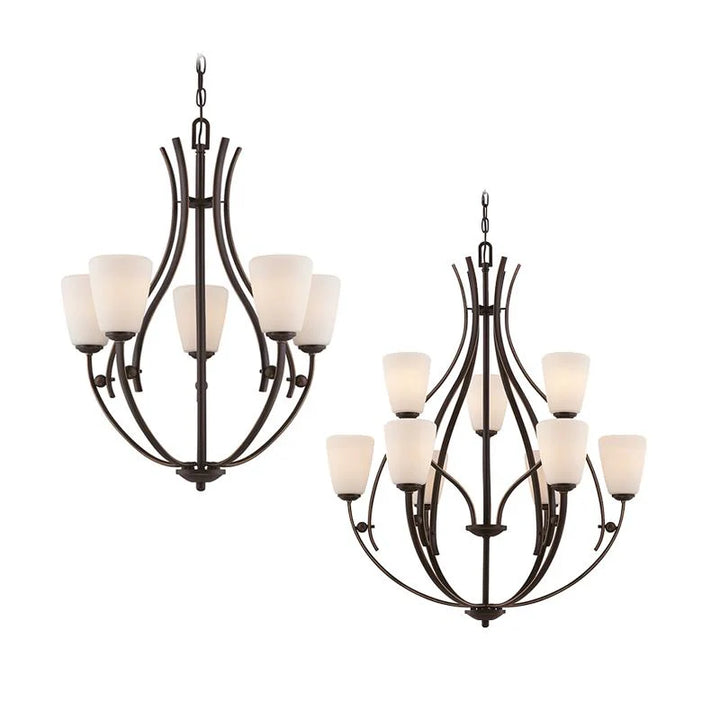 Chantilly Bronze Chandelier 5Lt/9Lt