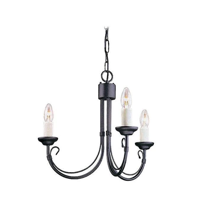 Chartwell 3Lt/5Lt Chandelier in Black