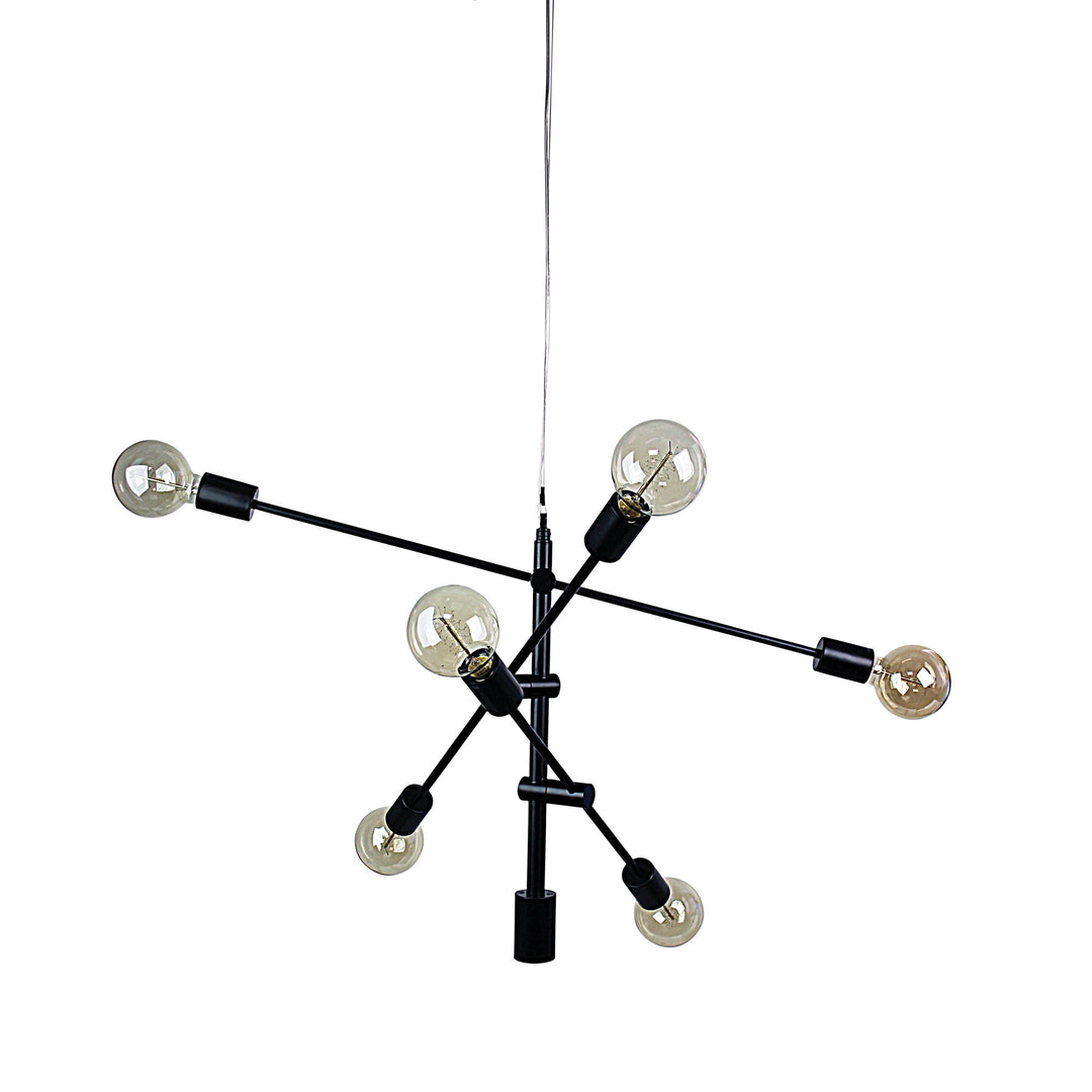 Chelsea Black Contemporary Satellite Pendant