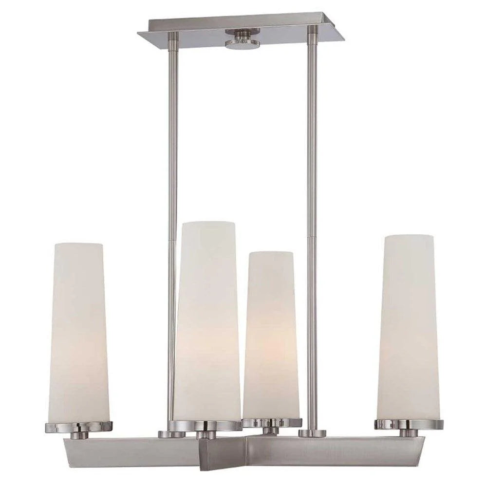 Chelsea Loft 4-Light Chandelier in Brushed Nickel