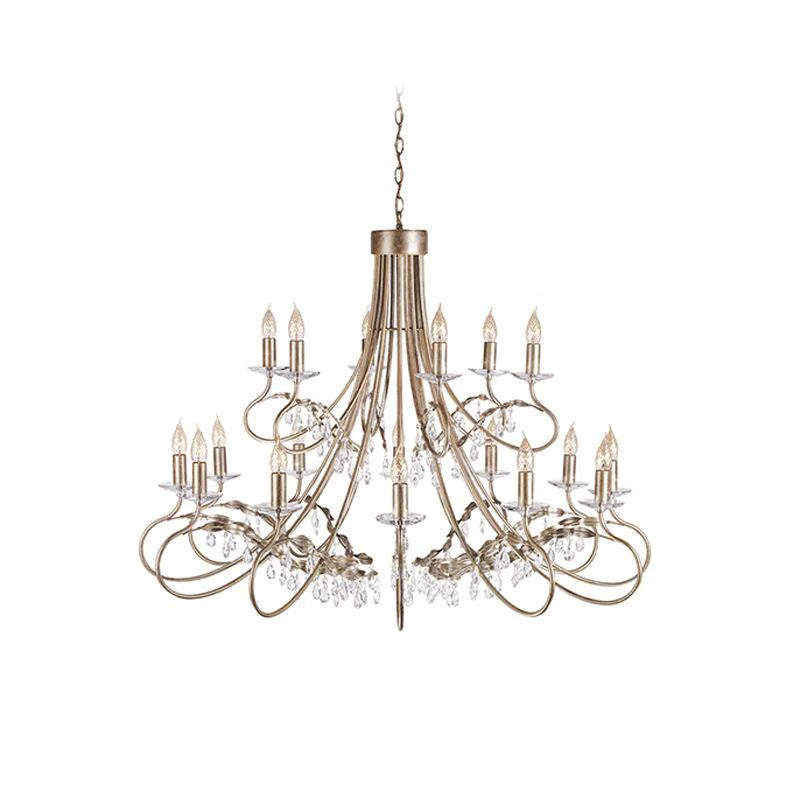 Christina Chandelier in Silver/Gold