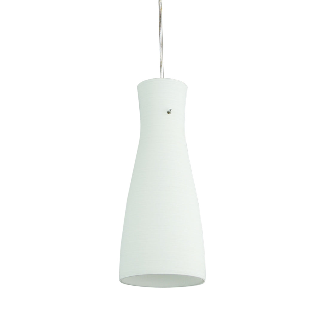 Cleo White 30cm Glass Pendant