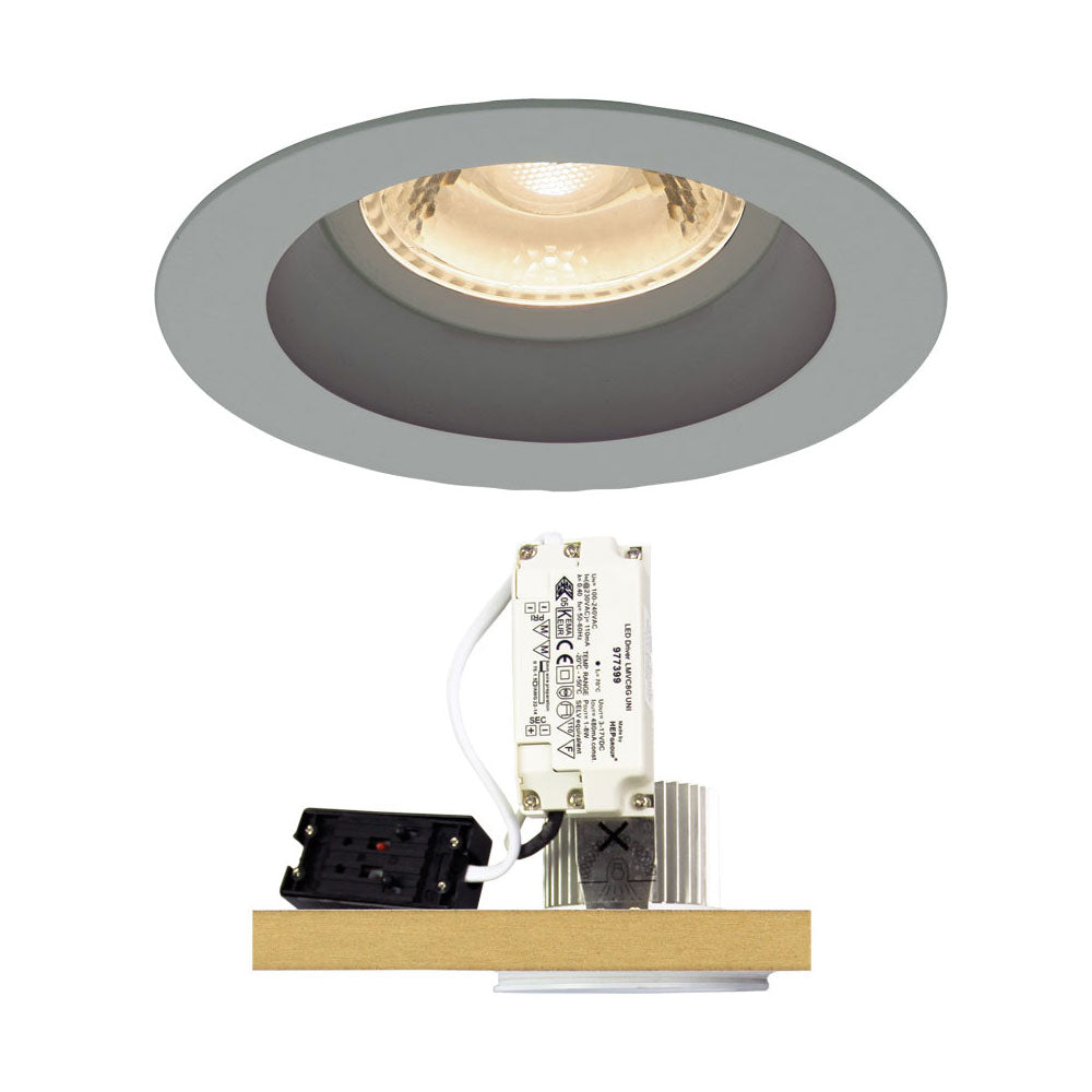 Coast LED Silver 6W Recessed Downlight IP44