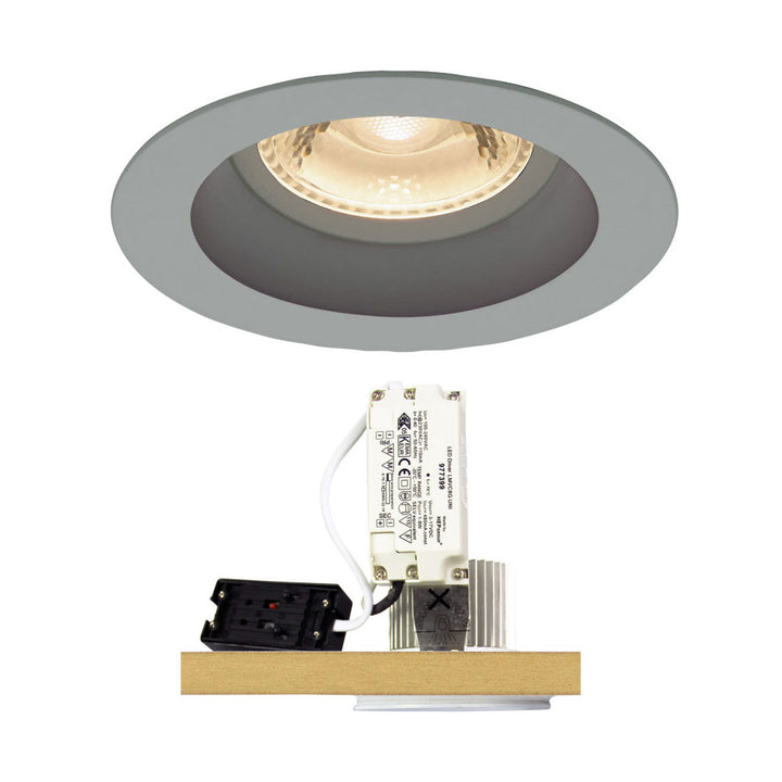 Coast LED Silver 6W Recessed Downlight IP44