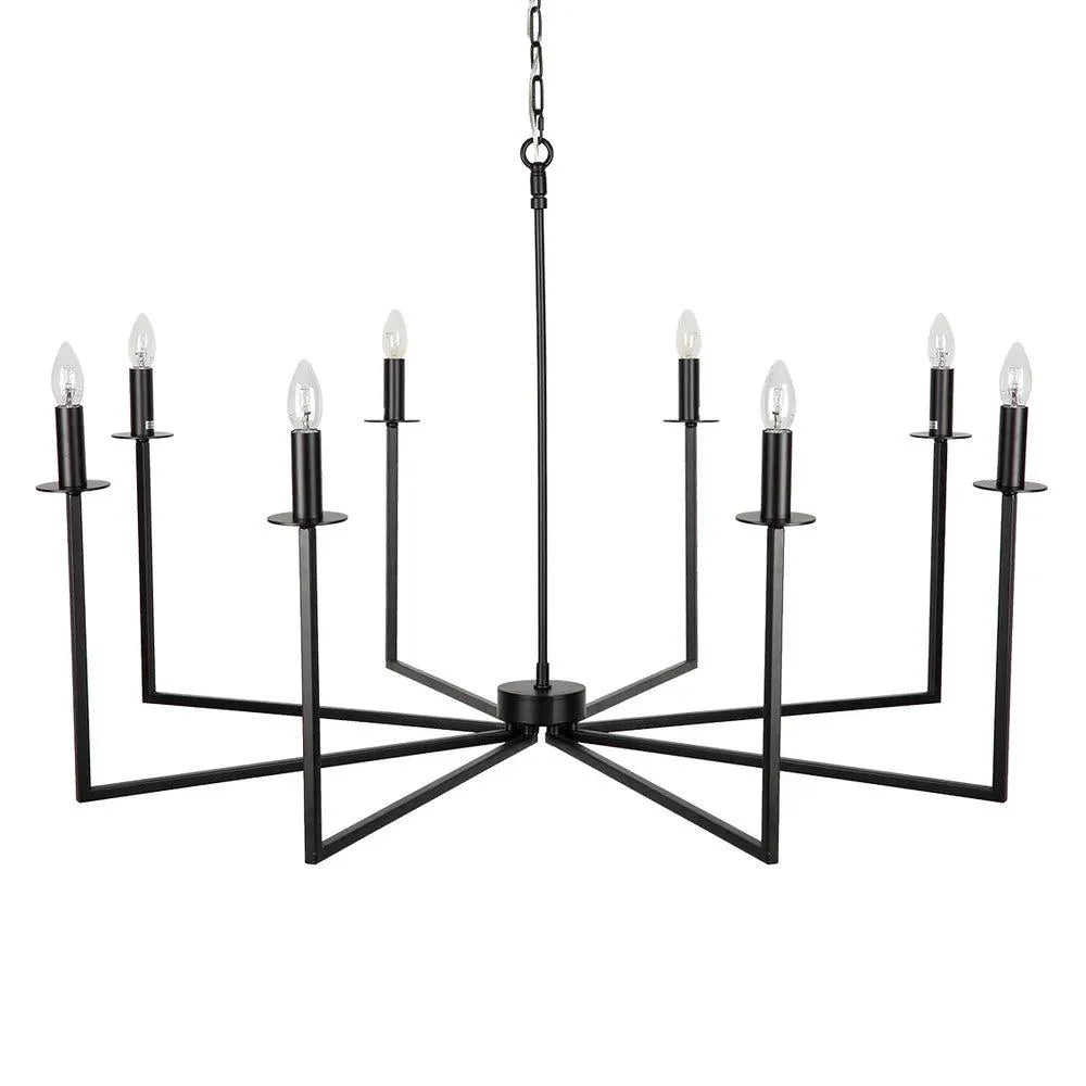 Cohen 8-Light Chandelier - Black or Brass