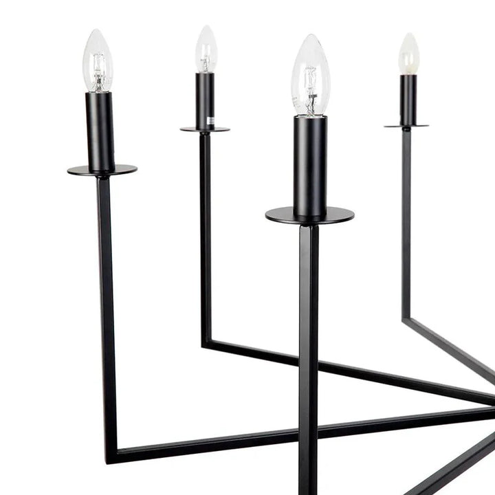 Cohen 8-Light Chandelier - Black or Brass