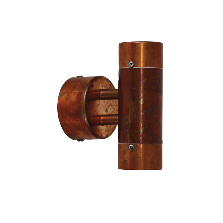Comma 2 Light Copper Outdoor Up-Down Wall Light