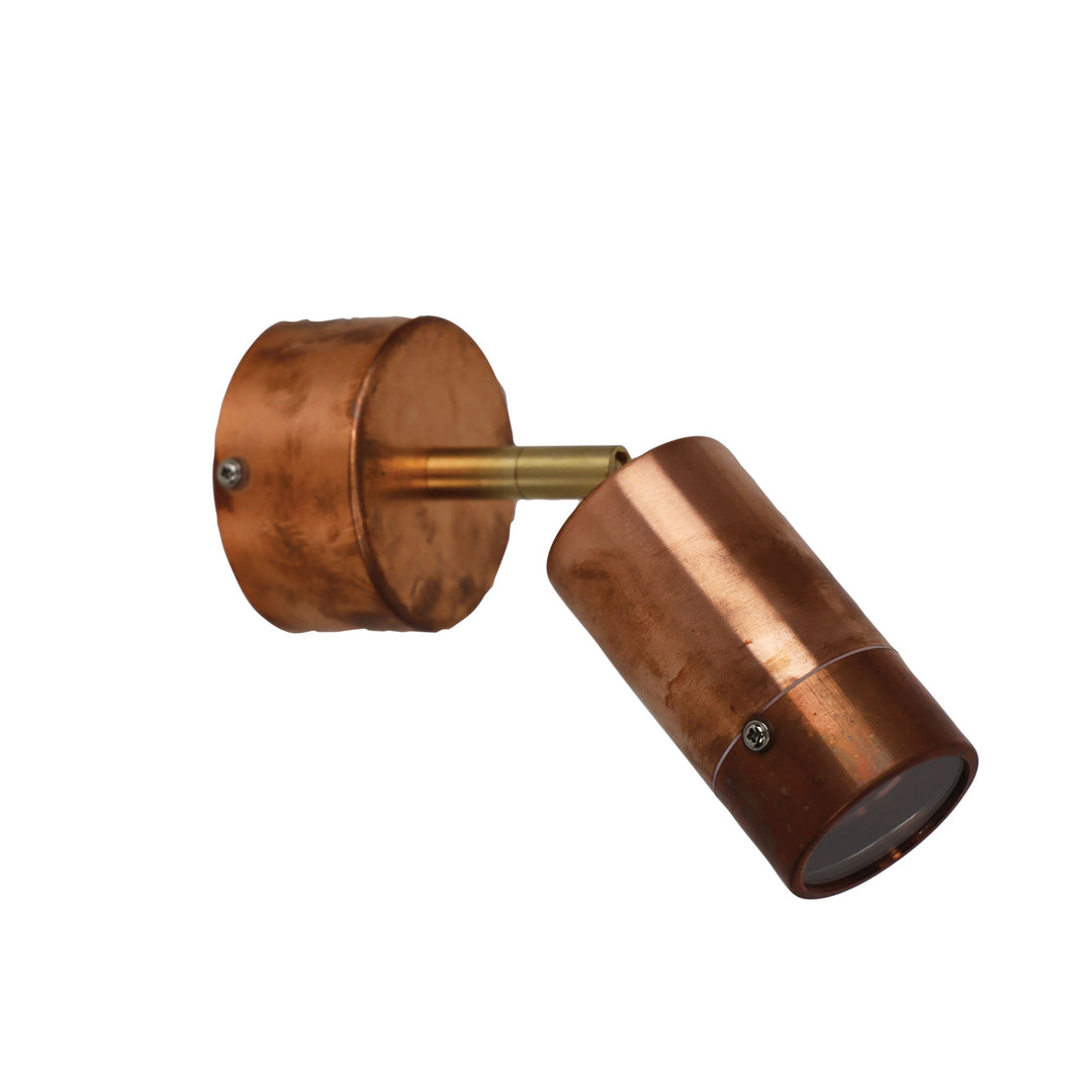 Comma Adjustable Copper 240V Outdoor Spotlight