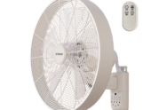 16” Como AC Wall Fan Black, White MWFC400 Martec Lighting