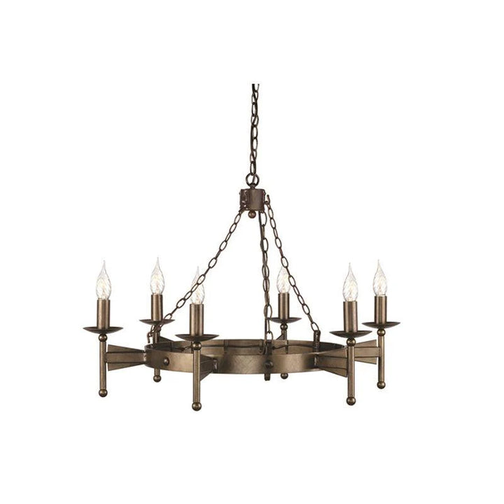 Cromwell Old Bronze Chandelier - 3Lt to 18Lt Options