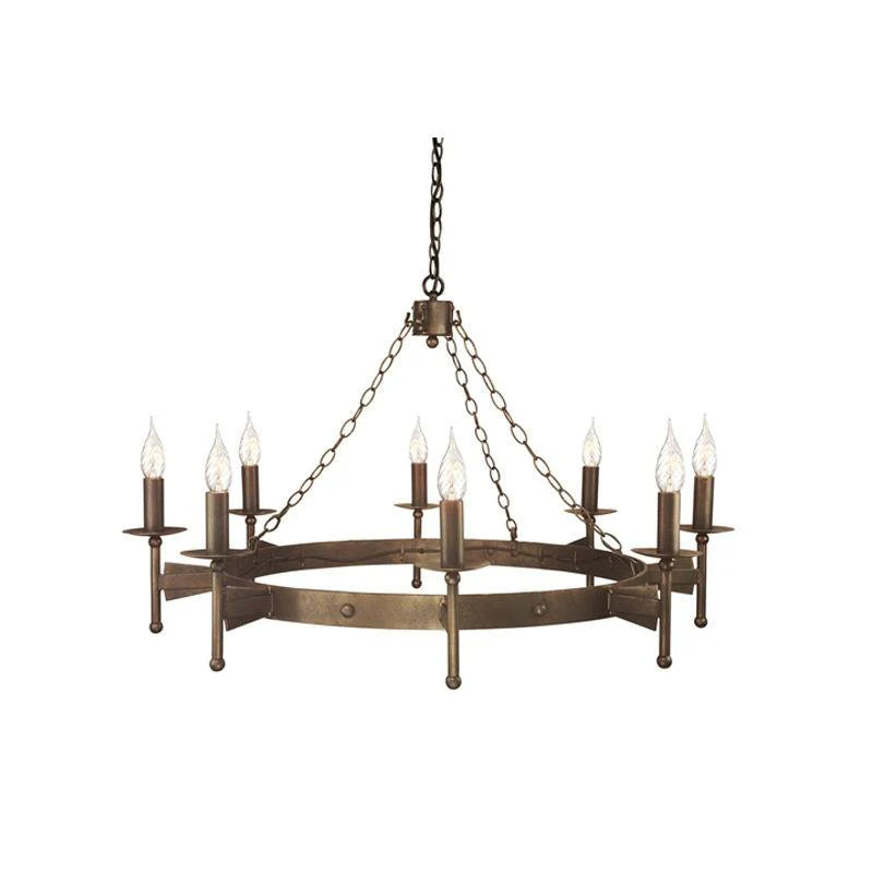 Cromwell Old Bronze Chandelier - 3Lt to 18Lt Options