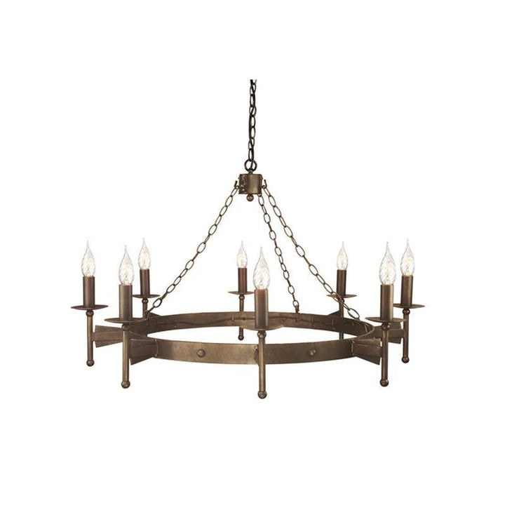 Cromwell Old Bronze Chandelier - 3Lt to 18Lt Options