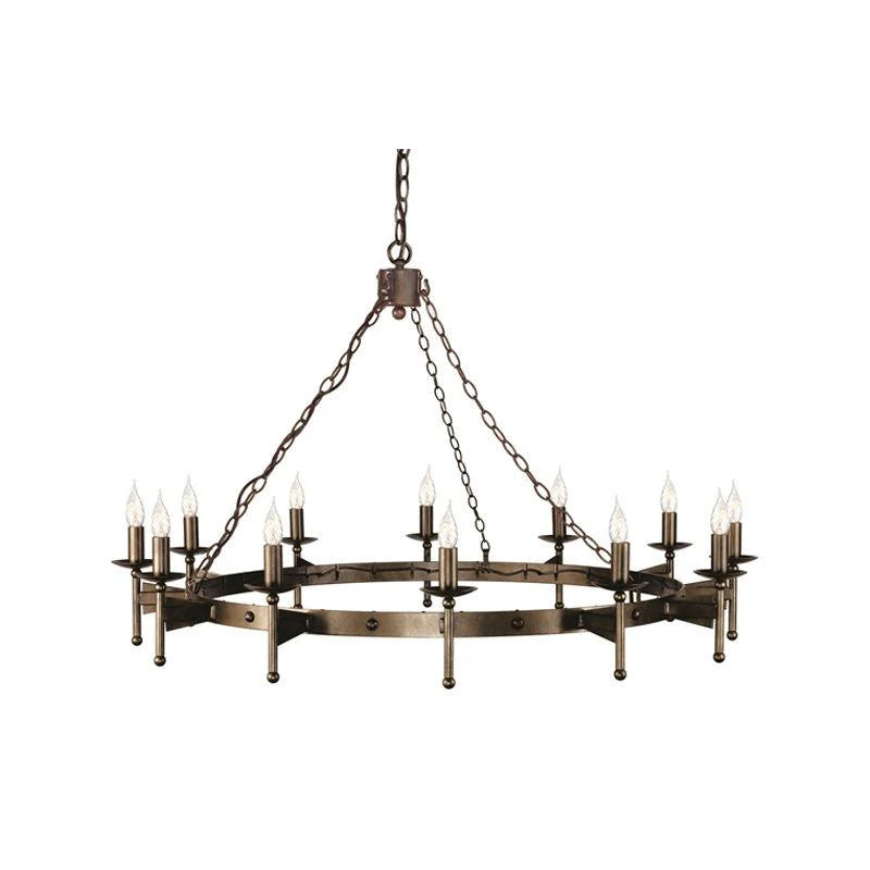 Cromwell Old Bronze Chandelier - 3Lt to 18Lt Options