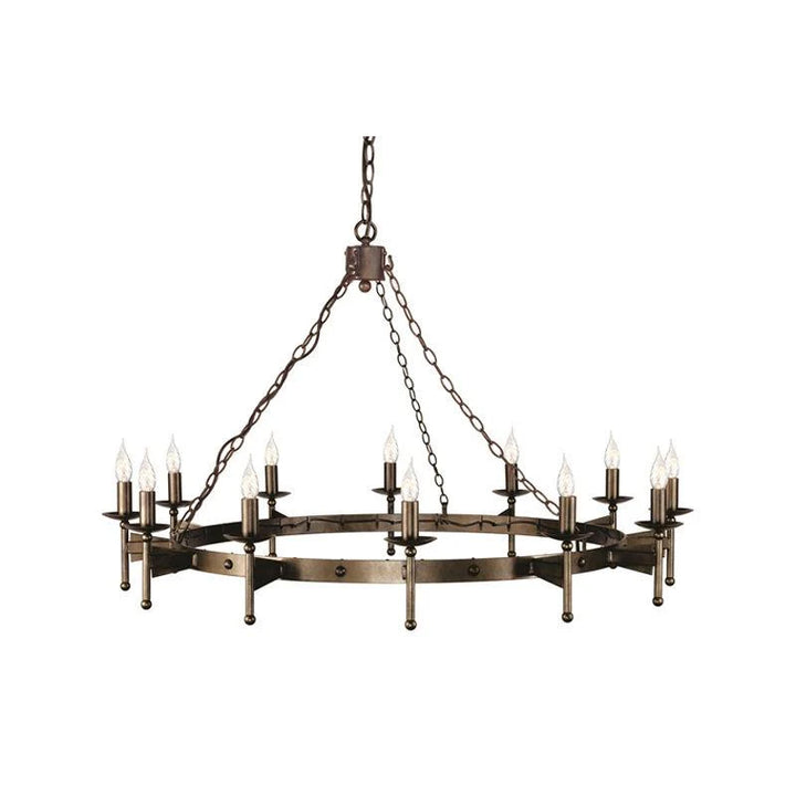 Cromwell Old Bronze Chandelier - 3Lt to 18Lt Options