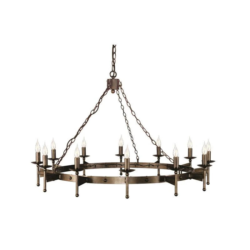 Cromwell Old Bronze Chandelier - 3Lt to 18Lt Options