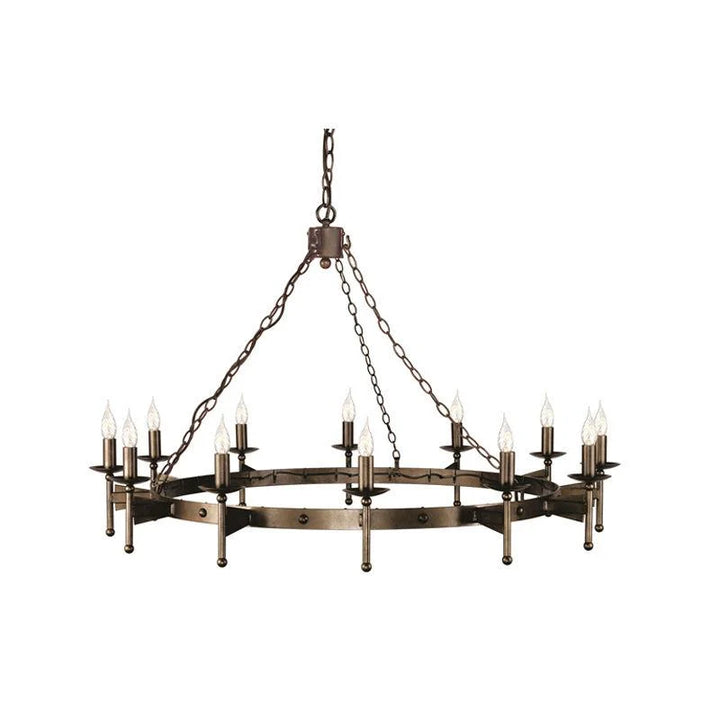 Cromwell Old Bronze Chandelier - 3Lt to 18Lt Options