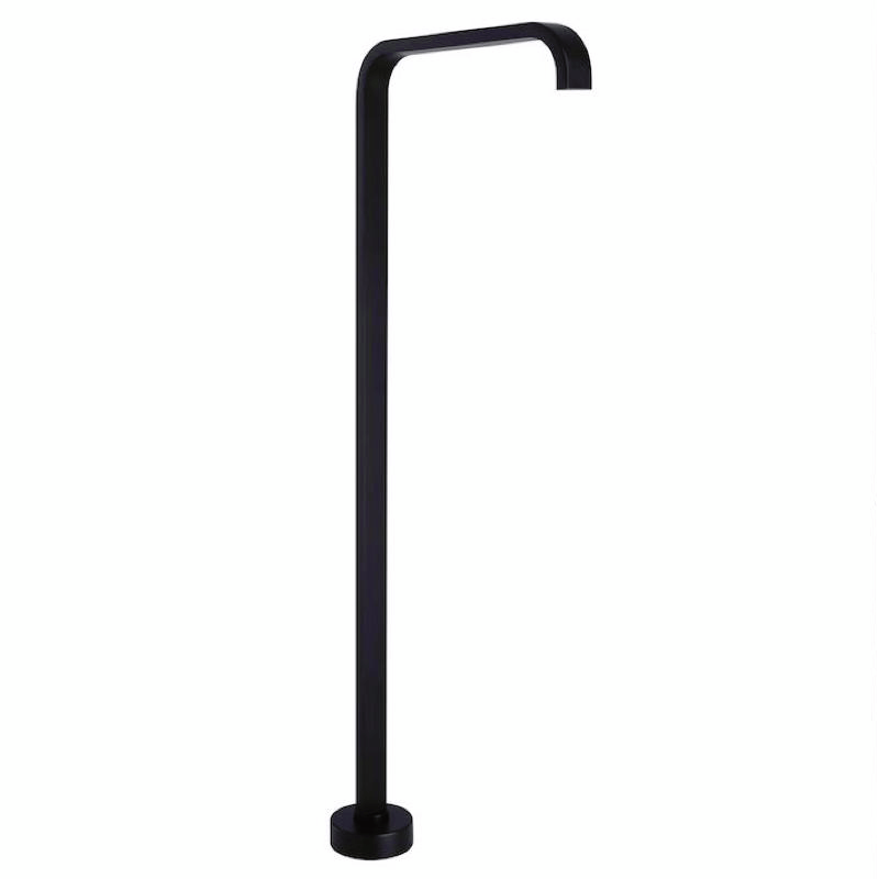 Cube Freestanding Bath Mixer & Hand Shower Black