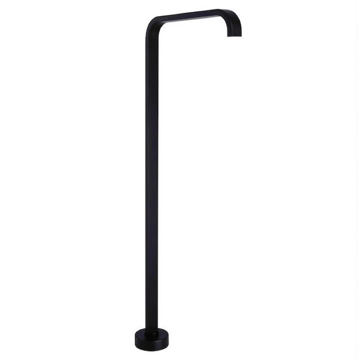 Cube Freestanding Bath Mixer & Hand Shower Black