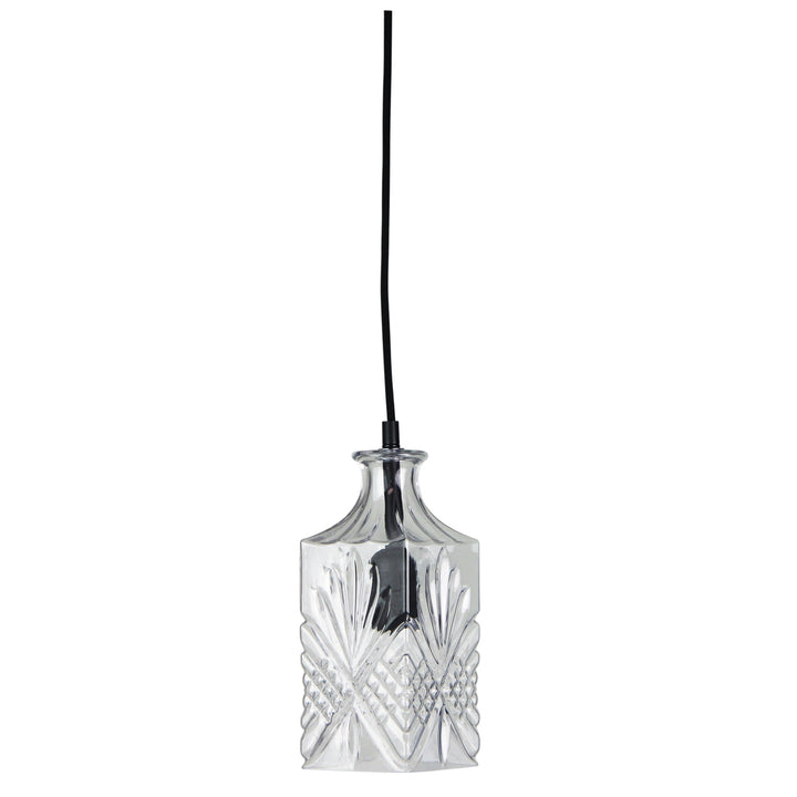 DECANT 4 Retro Vintage Cut Glass Pendant – Square Shade