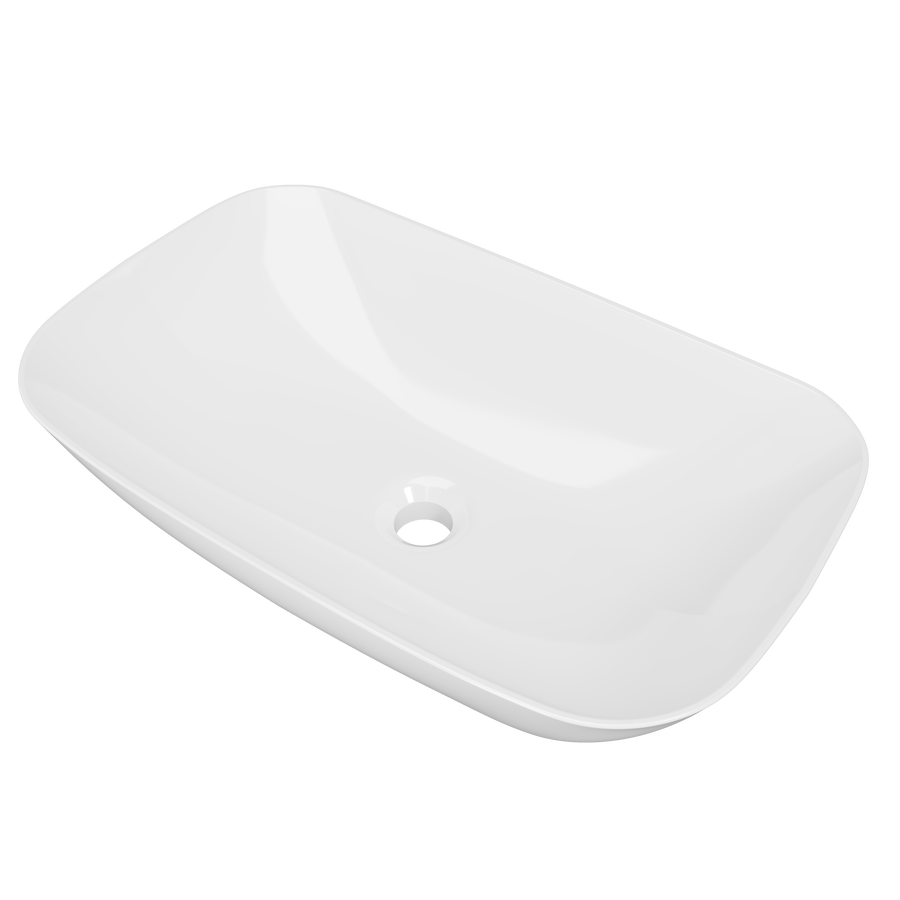 Delilah Basin 590mm White Gloss