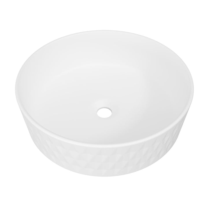 Diamond Basin 360mm - White Matte