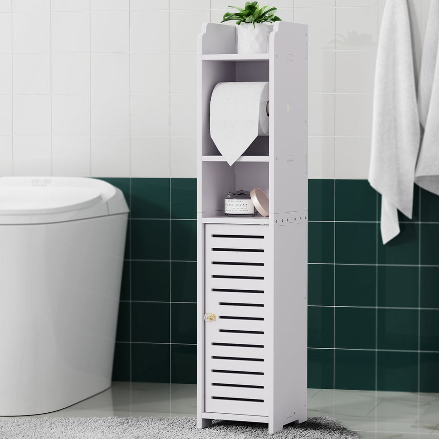 Artiss Bathroom Cabinet with Toilet Roll Holder and 3 Tier Tissue Organizer Floor Cabinet – Pilbara Bathroom Warehouse Perth and regional Western Australia