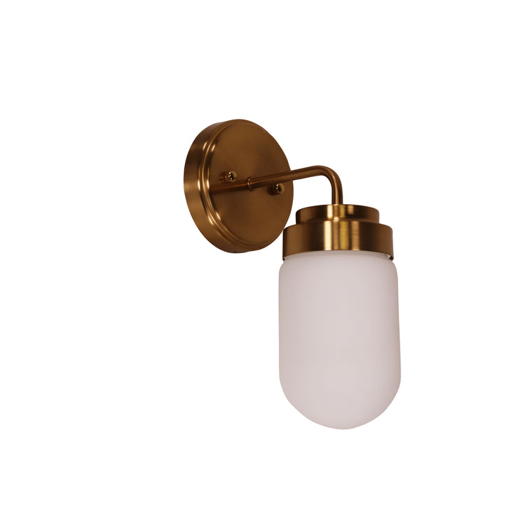 DUNBURN SAT BRS Wall Light – Mid-Century Vanity Sconce