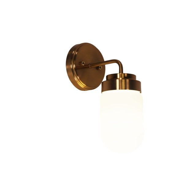 DUNBURN SAT BRS Wall Light – Mid-Century Vanity Sconce