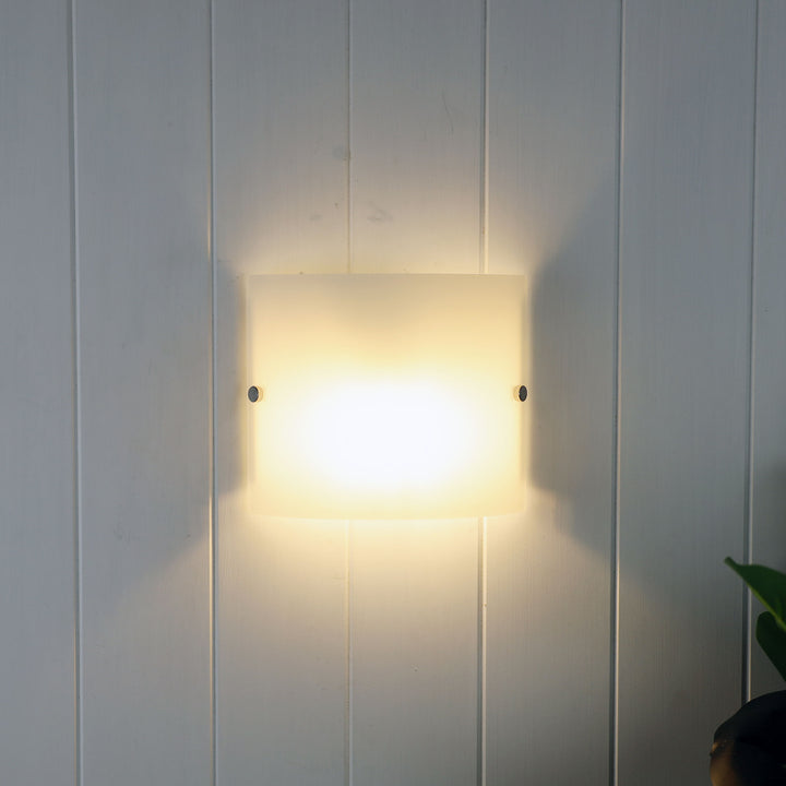 DUO.2 Wall Mounted Light – Frosted Glass with Chrome Details