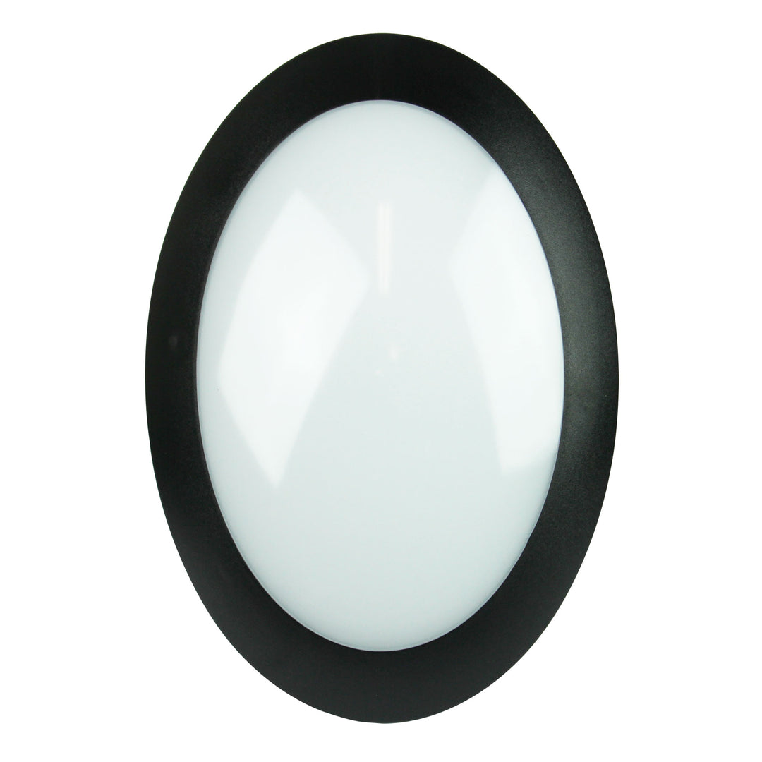 DURO.20 Black LED Bulkhead Light – Oval, IP65 Rated