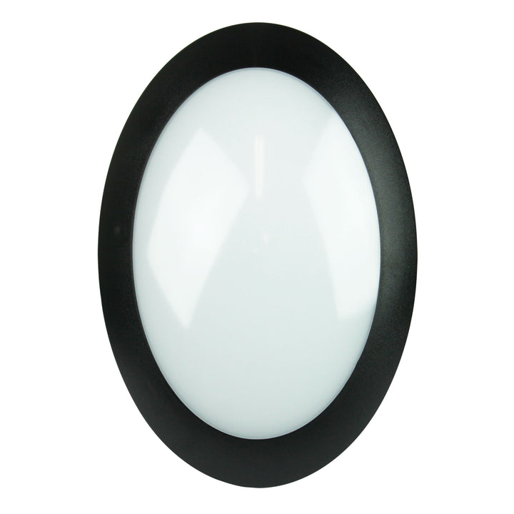 DURO.20 Black LED Bulkhead Light – Oval, IP65 Rated