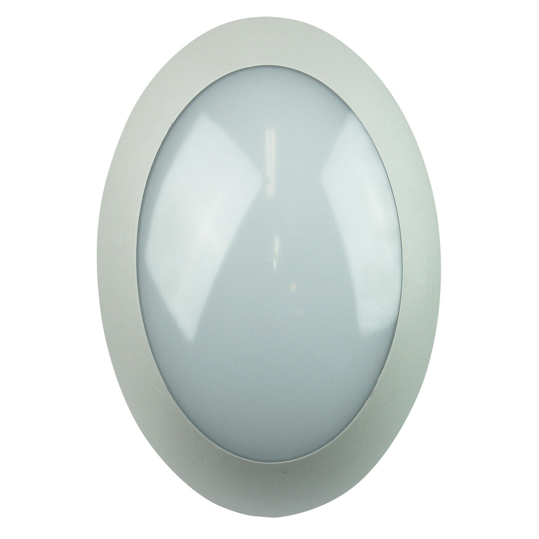 DURO.20 Grey LED Bulkhead Light – Oval, IP65 Rated