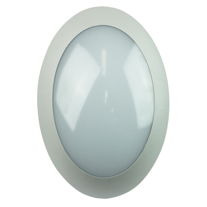 DURO.20 Grey LED Bulkhead Light – Oval, IP65 Rated
