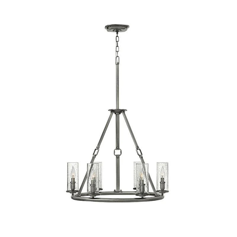 Dakota 6Lt/8Lt Chandelier in Silver Sand